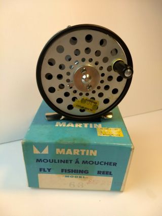 Vintage Martin Fly Fishing Reel Model 63 And Papers,  Price Tag