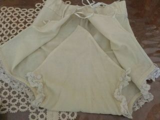 Antique Ca 1890s Victorian Panties For Doll Or Teddy