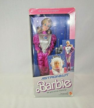Vintage 1985 Mattel Astronaut Barbie In Open Box (t1)