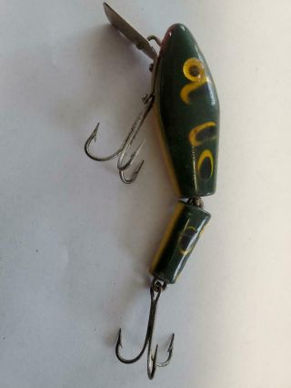 Vintage Jointed L&s Bass Master Model 15 Fishing Lure Old Tackle Box Find