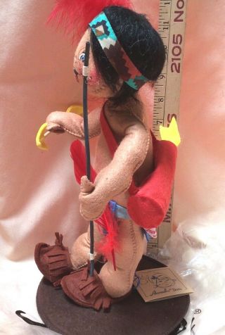 AnnaLee Mobility Doll Vintage Thanksgiving Native American Indian Boy Large 5