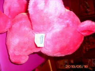 Vintage Playskool Nosy Bear Plush Pink Cream Balloon Nose 2