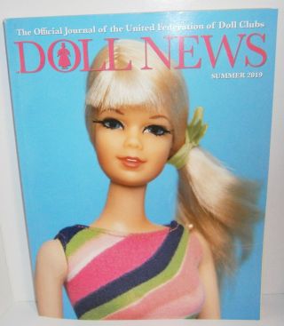 Summer 2019 Ufdc Doll News With Stacey On Front,  Barbie Vintage Coloring Books