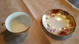 O.  &e.  G.  Royal - Made In Austria - Antique Porcelain Tea Cup And Saucer Set