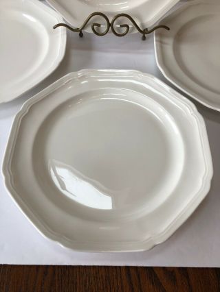 Set of 4 Mikasa Antique White (Bone China) Dinner Plates (2 set available) 3