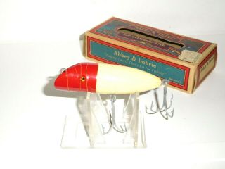 Vintage Abbey & Imbrie Go Getter Wood Lure.  W/box