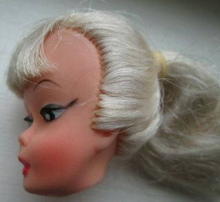 Vntg Barbie Clone Doll Head Fab - Lu Wendy Elite Miss Babette Platinum Ponytail U