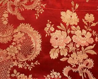 19th Century Silk Brocade,  Rose,  Spitalfields,  Lyon 371