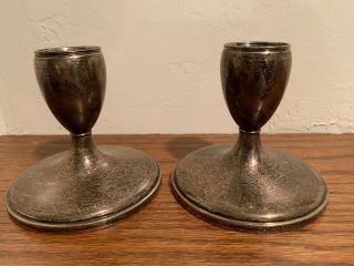 Vintage Fisher 805 Weighted Sterling Silver Candle Holders
