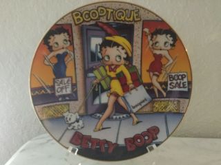 Danbury Betty Boop Limited Ed.  “ Shop Till You Drop “ Plate