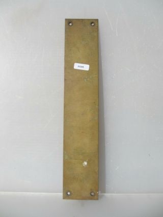 Vintage Solid Brass Door Handle Finger Push Plate Old Antique