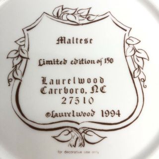 Maltese Laurelwood 1994 Off White Brown 8 