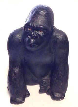 Vtg 50s Universal Statuary Chalkware King Kong Bank Gorilla Plaster Carnival