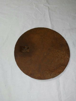 Antique Vintage Cast Iron Wood Stove Plate Cover Lid 7 3/4 "