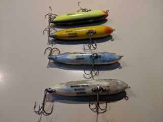 4 Heddon Zara Spook Fishing Lures Bass Pike Musky Bait 2