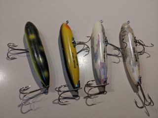 4 Heddon Zara Spook Fishing Lures Bass Pike Musky Bait 3