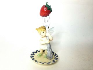 Enesco Fairy Figurine My Little Kitchen Fairies Dinner Fairie 102537 2001