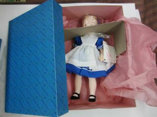 Vintage Madame Alexander 1552 Alice In Wonderland 14 " Doll W/original Box & Tag