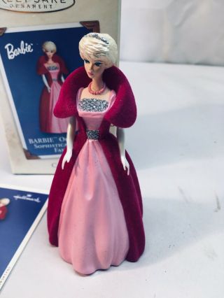 Vintage 2001 Hallmark Keepsake Ornament Barbie Sophisticated Lady Fashion