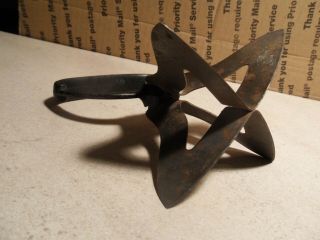 Antique Vintage Hand Food Meat Chopper Bell Shape Cast Iron Handle