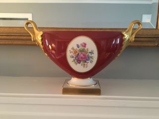 Lenox Empire Oval Vase,  Swan Handles,