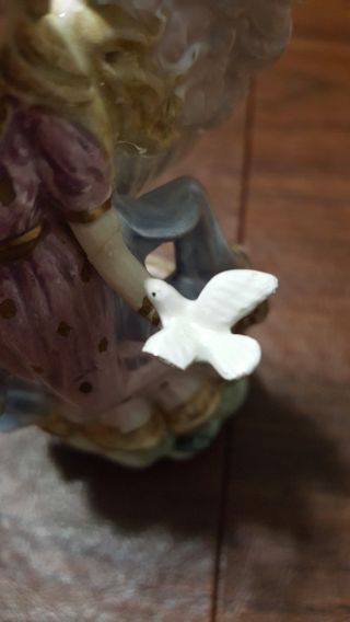 Fitz And Floyd Classics Peaceable Kingdom Angel With A Bunny Decorative Figurine 5