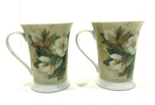 2 Pimpernel Fine Porcelain Mug With Floral Pattern By Aleena