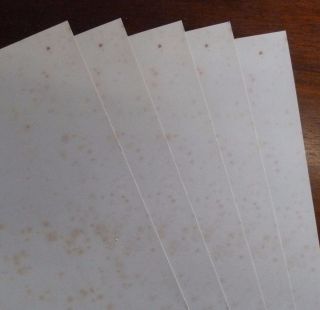 A4 Antique Vintage Effect Plain Writing Paper 10 Sheets Double Sided Age - Toned