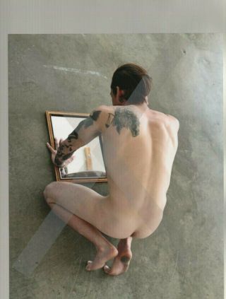 8x10 Lyon Signed Vintage Series Art Male Nude Joey Reflection Mirror