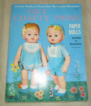 1963 Tiny Chatty Twins Paper Dolls Whitman Publishing