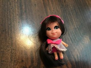 Vintage 1968 Mattel Liddle Kiddle Doll Loretta And Outfit Wow Look