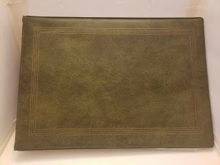 Vintage Photo Album 1970s With Extra Pages Olive Green Holds 3.  5x5.  5 Photos
