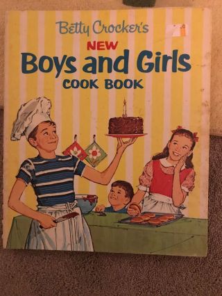 Vintage Betty Crocker’s Boys And Girls 1965 Cookbook Spiral Book 1st Esit