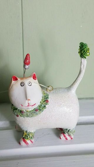 Krinkles Patience Brewster Lightbulb Fat Cat Ornament Dept 56