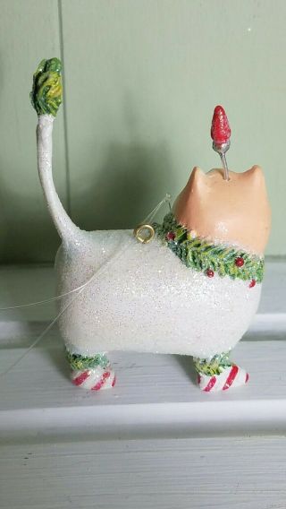 Krinkles Patience Brewster LIGHTBULB Fat Cat Ornament Dept 56 6