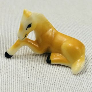 Bug House Vintage Bone China 1.  5” Miniature Horse Foal Figurine Taiwan