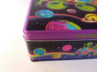 Vintage 90s Lisa Frank Tin Aliens In Car Rainbow Space Stationery Items 4