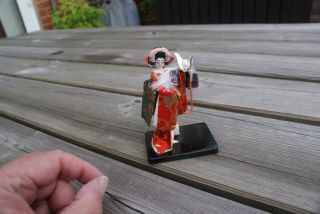 Vintage Small Handmade Doll Oriental Geisha Girl Figure Ornament