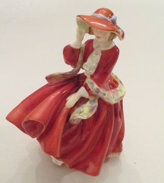 Royal Doulton " Top Of The Hill " Hn 1834 Red Dress
