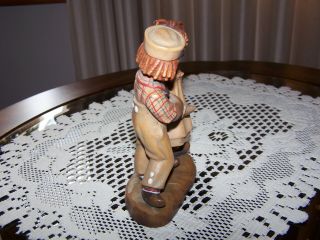 Vintage 1976 ANRI ITALY Raggedy Ann & Andy Bobbs - Merrill Co wood carved figurine 5