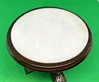 Dollhouse Miniatures marble top round table 1:12 2