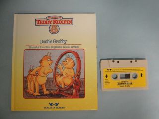 Vintage Teddy Ruxpin Book And Cassette “double Grubby” 1986