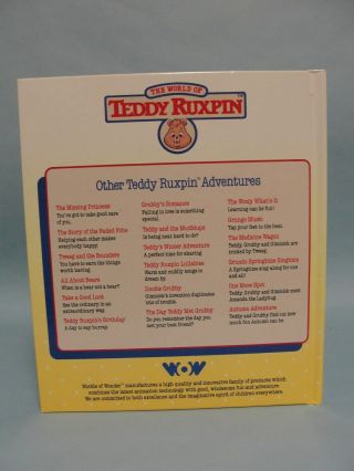 VINTAGE TEDDY RUXPIN BOOK AND CASSETTE “DOUBLE GRUBBY” 1986 3
