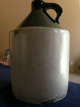 Antique Stoneware Jug 1/2 Gallon/ Whisky Bottle/ Liquid Crock/ Honey Pot
