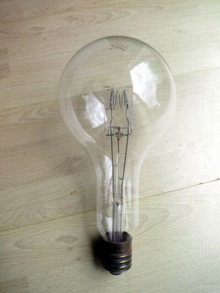Large 30x15cm Vintage Osram 1000 Watt Light Bulb,  230v Cond 