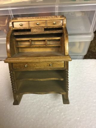 Dollhouse Miniature Wooden Desk