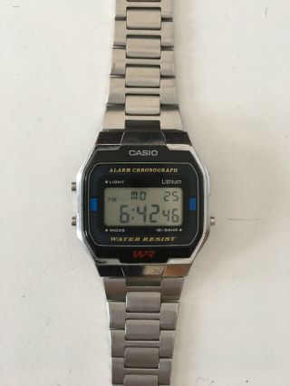 Retro Digital Unisex Casio Watch A - 158w A158 Silver