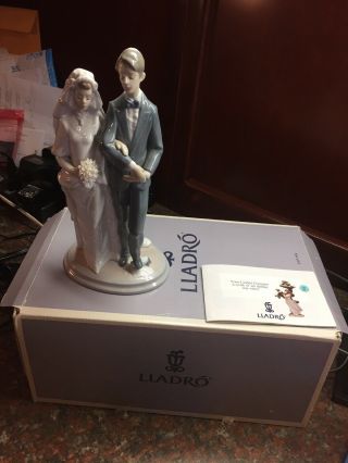 Lladro 6028 Mazel Tov Bride&groom Jewish Wedding Porcelain Figurine W/box