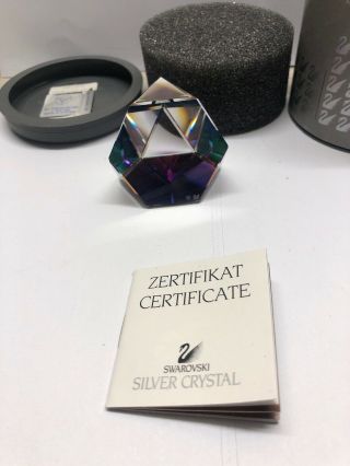 Swarovski Crystal Octron Paperweight,  7456 041 Swan Logo Vm