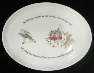 Wedgwood Barlaston Beatrix Potter Peter Rabbit Miniature Platter & Cache Pot